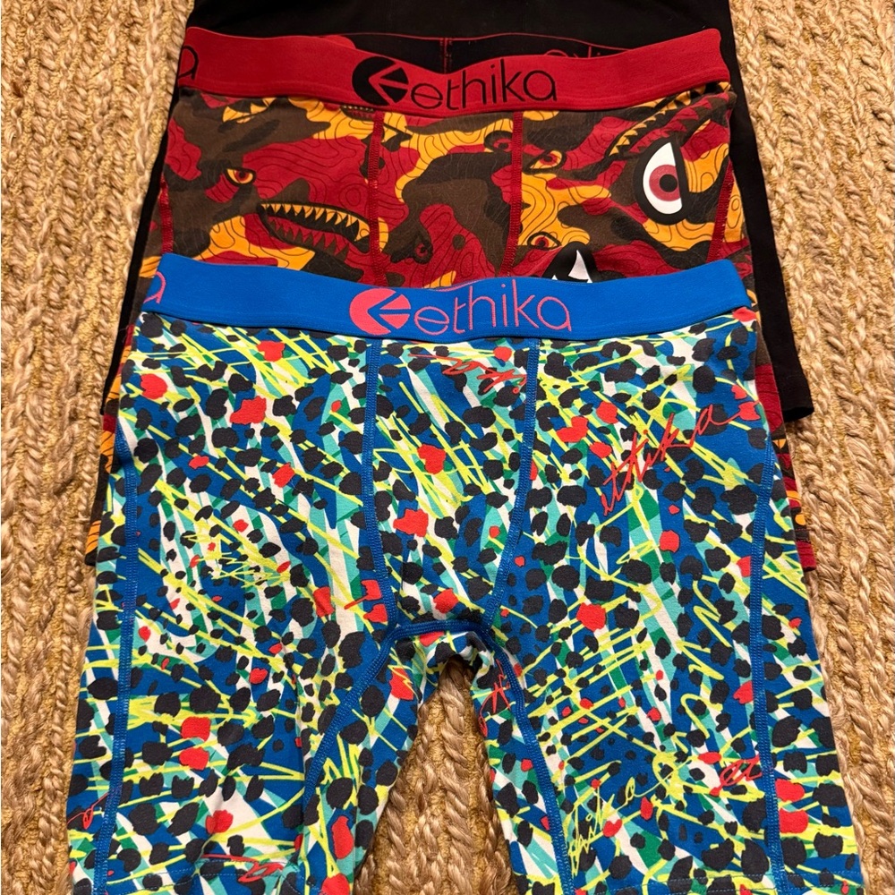 Ethika Boys Cotton Boxer Briefs Lot of Three Pairs Size XL
